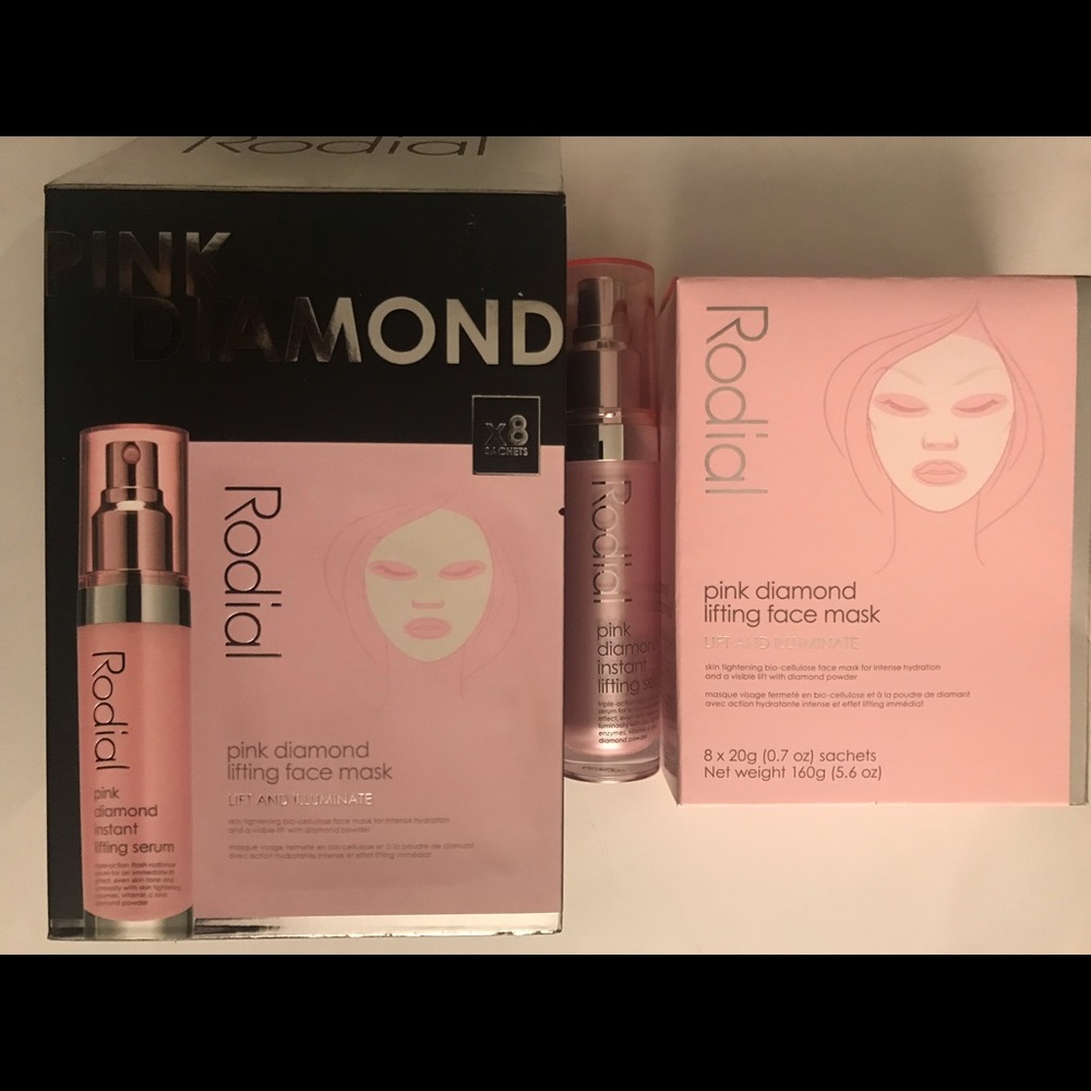 Rodial Pink Diamond Lifting Face Mask Set